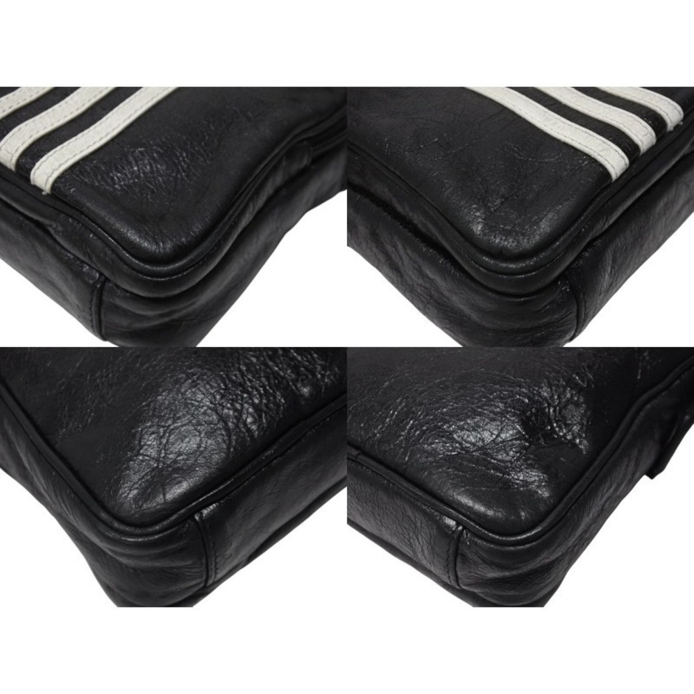 Balenciaga shoulder adidas collaboration lambskin crossbody black bag logo - Picture 6 of 8